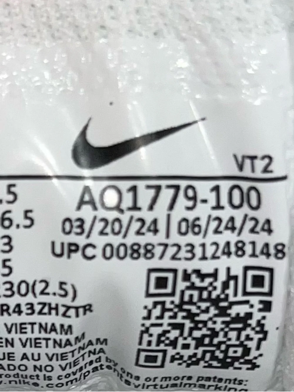 Nike White Sneakers with white Swoosh